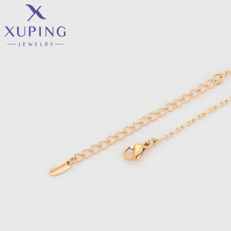Xuping Jewelry New Fashion Style Animal Shape Gold Color Chains Necklace for Women Schoolgirl Christmas Party Gifts X000682926