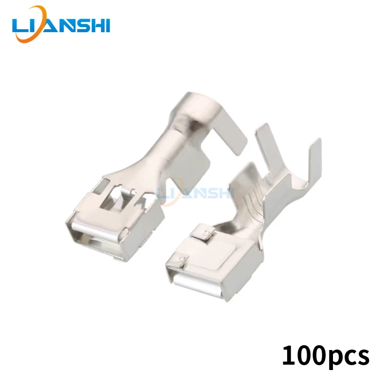 100pcs Automobile wiring spring copper terminal 7.8mm tinned spring DJ627A-7.8E