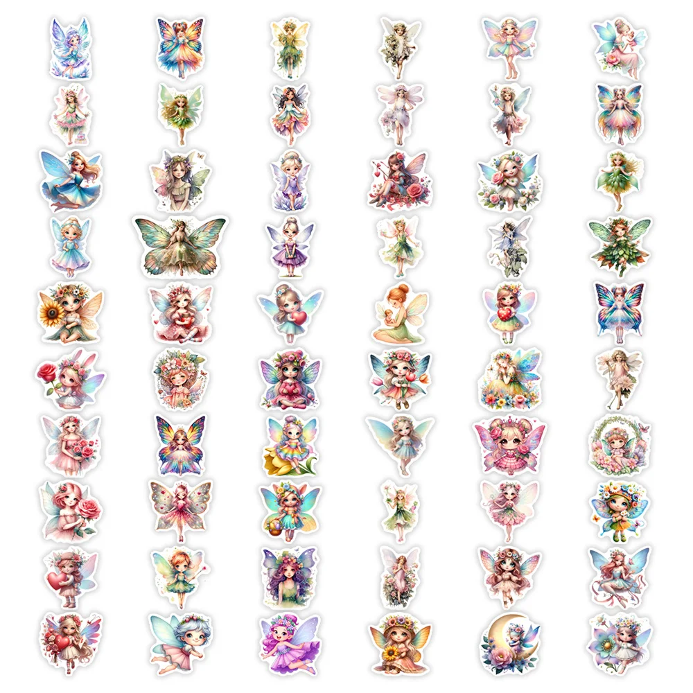Fantasy Kawaii Elf Fairies Angels Stickers Gift Kids Toy Decal for Laptop Phone Scrapbook Luggage Decorative Fridge Waterproof - Image 6