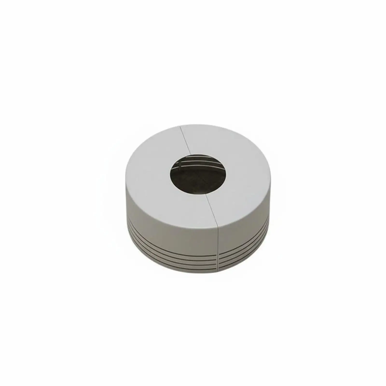 Faucet Escutcheon Plate Decorative Cover with Trimable Base ABS Plastic Two Half Snap Installation for Shower Pipe Gap