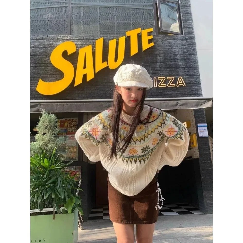 

Облегающий круглый вязаный свитер для мужчин, модный брендовый повседневный зимний базовый свитер с волшебной лентой, ультрамягкое полиэфирное волокно