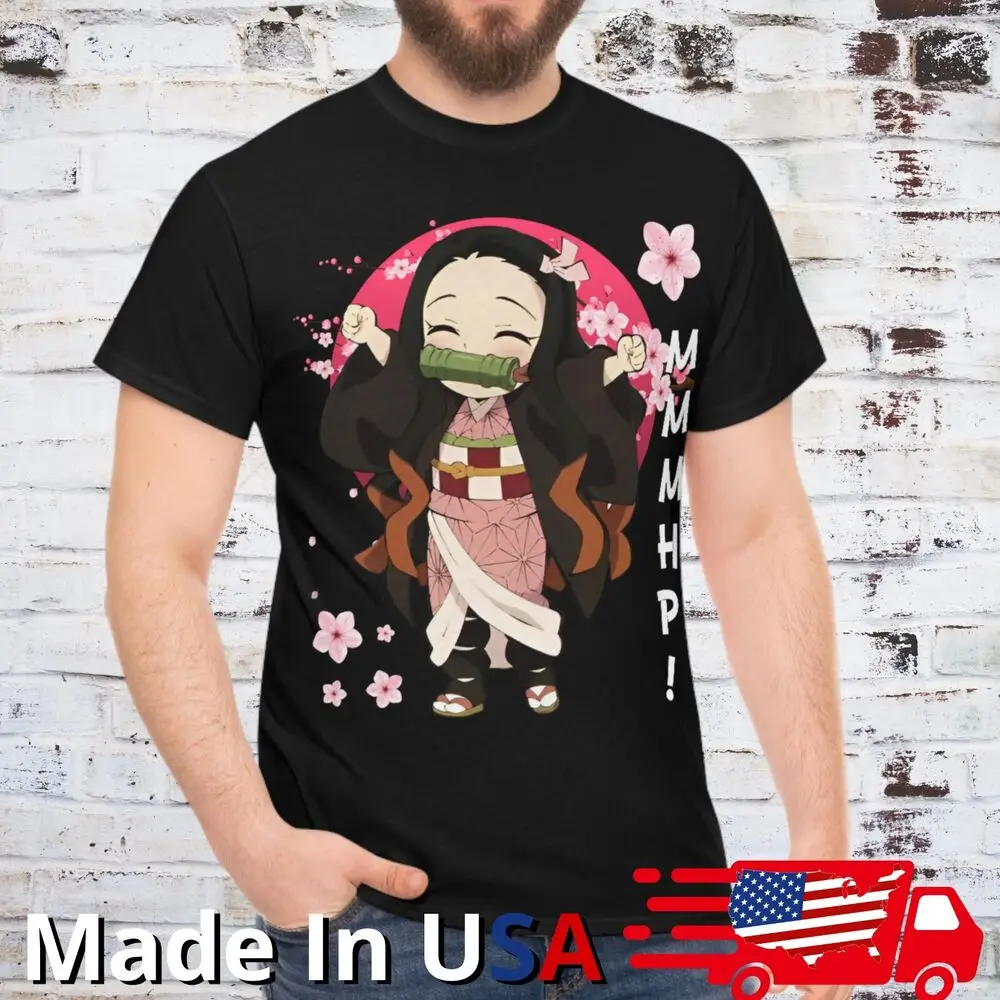 Nezuko Waifu T Shirt Demon Slayer Kawaii Tee Anime clothing Manga Japan Cosplay