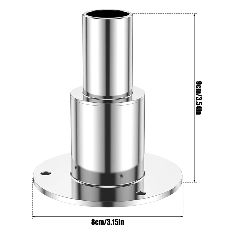 ABKL-Edelstahl 316 Straight Thru Hull Auspuffhautverschraubung 24 mm Rohr Rohrbuchse Hardware durch Rumpfauspuff