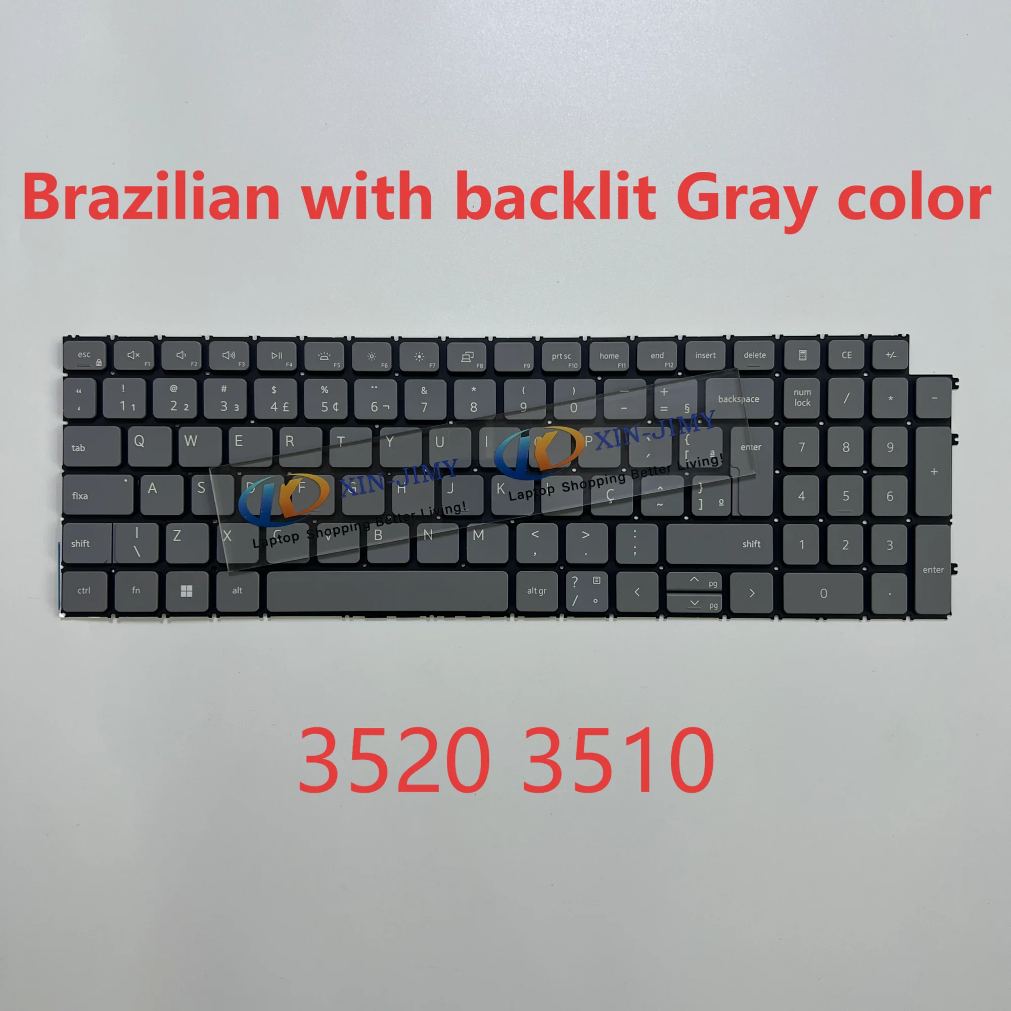 3520 PT-Brazilian Backlit Keyboard for DELL Latitude 3520 Vostro 3510 3515 3520 P112F 3525 5510 5515 7510 5620 5625 7620 BR