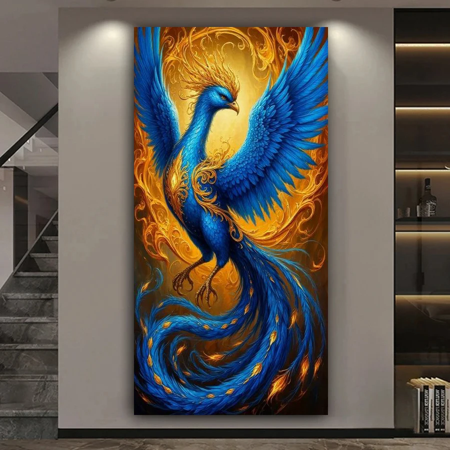 Diy Diamond Mosaic Phoenix Large Size Diamonds Painting Horse Eagle Full Rhinestone Embroidery Art Jewelry Cross Stitch Kits