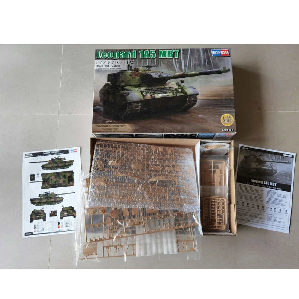 

Hobbyboss 84501 1:35 Scale German Leopard 1A5 MBT Main Battle Tank Vehicle Plastic Assembly Model Kit Hobby Craft Building Toy