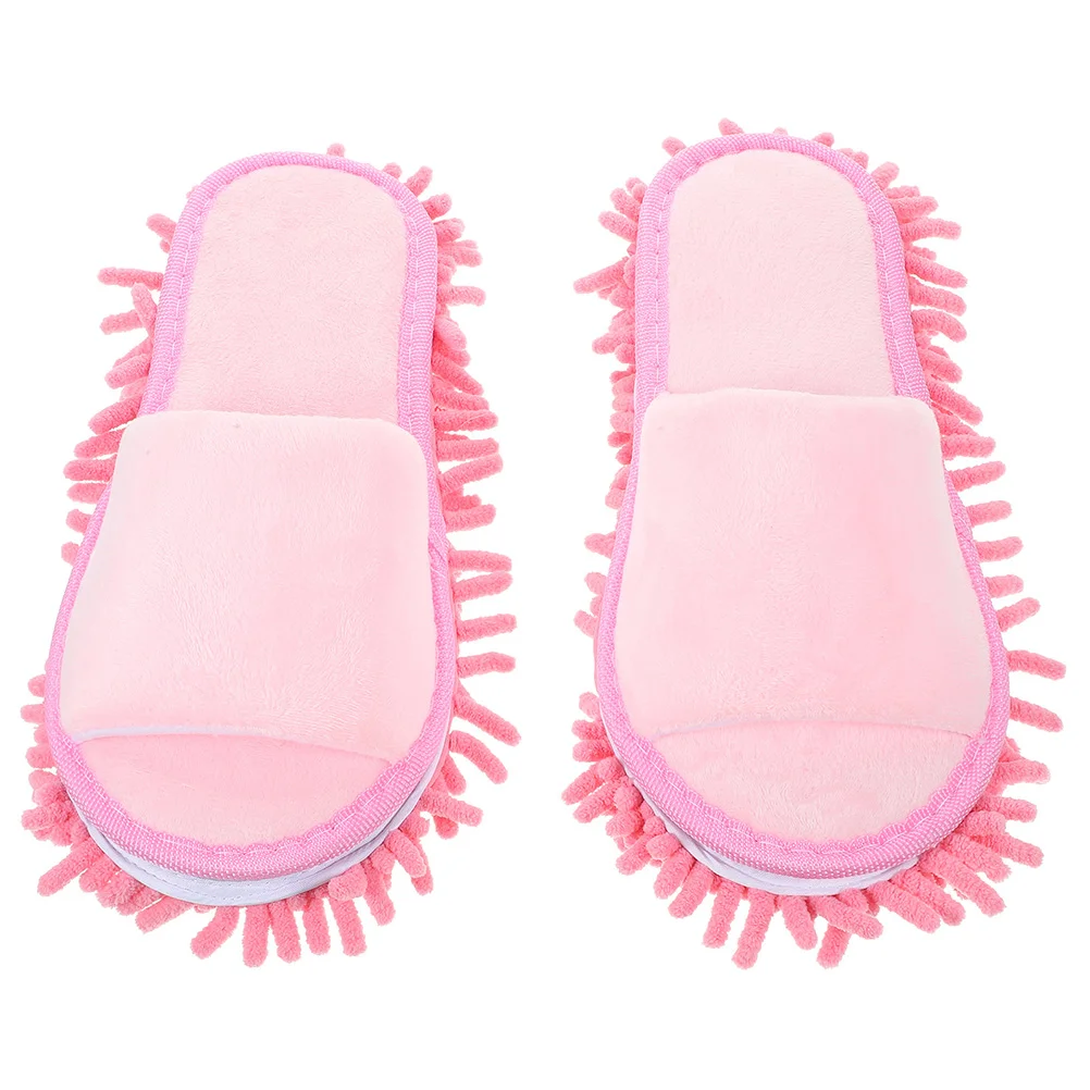 Slippers Mops Dusting Mopping for Women Floor Washable Home Cleaning Shoes Chenille Cute and