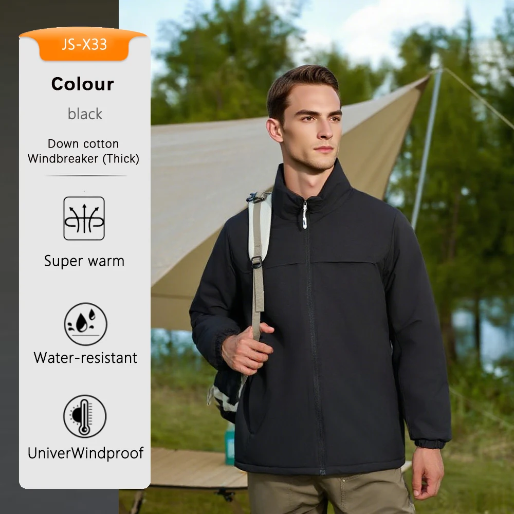 

2025 унисекс пуховая хлопковая куртка для мужчин и женщин, трехзащитная ветровка, толстое пальто, супер теплая спортивная одежда, топ с длинными рукавами, осень-зима