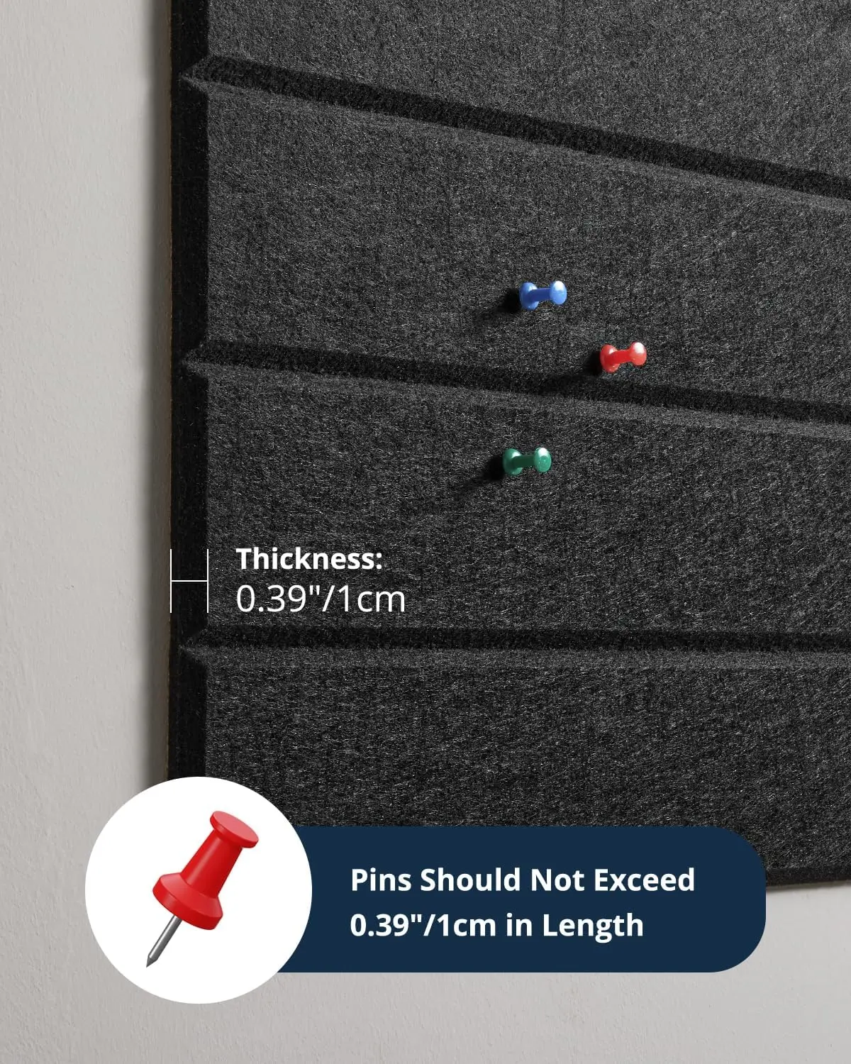 80kg/m³ Felt Cork Pin Note Bulletin Boards Tiles Photo Sound Proof Corcho Pared Acoustic Wall Panel for Wall Home Office Decor