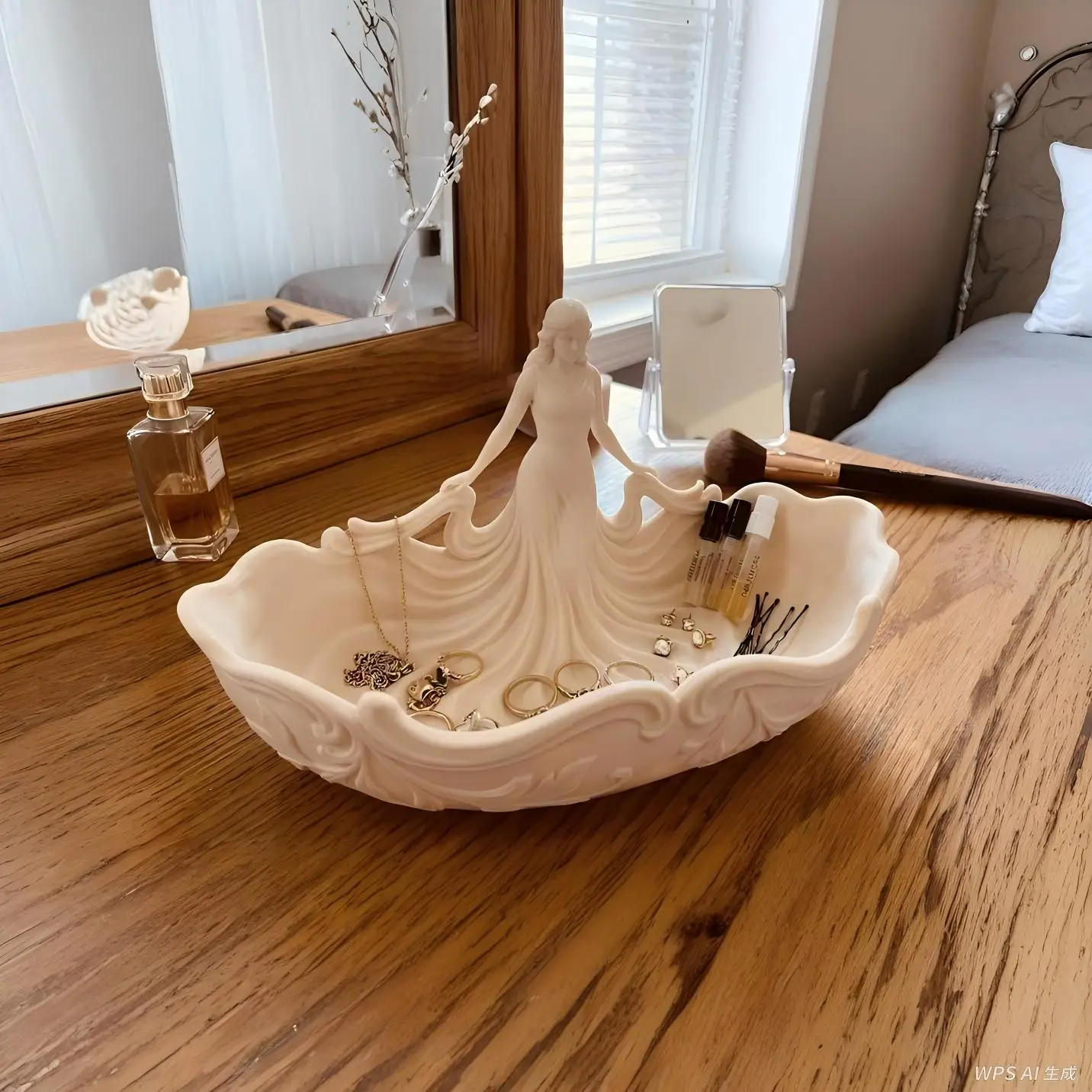 

Поднос для туалетных принадлежностей с изображением бюста богини