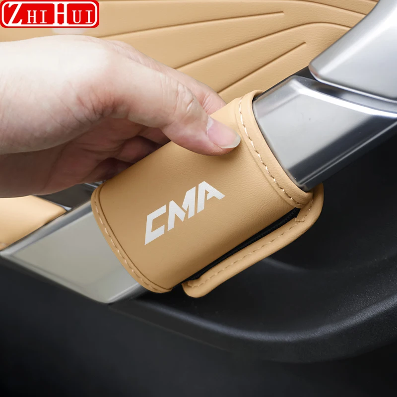 For Geely Atlas 2nd Gen Starray 2024 2023 Car Inner Door Handle Cover Protective Leather Cover Scratch Resistant Accessories