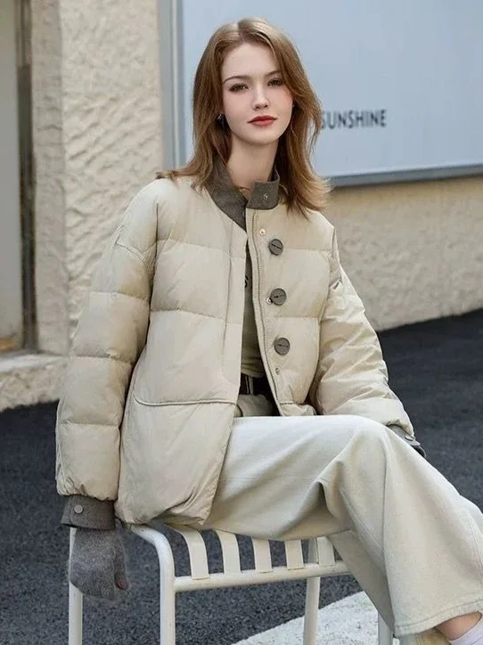 2025 Winter Women's Down Jacket Loose Commuter Simple Jacket