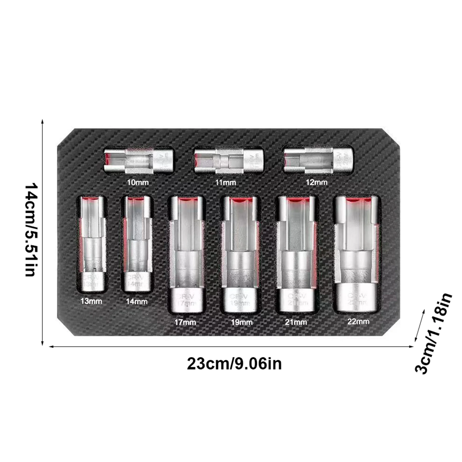 9 قطعة مجموعة مقابس استشعار الأوكسجين الأكسجين الاستشعار وجع أداة إزالة الصواميل مستشعر الأكسجين إزالة المقبس أداة لأودي مرسيدس والمزيد