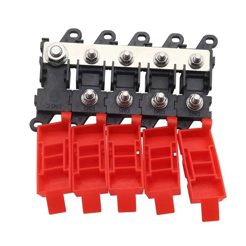 Classy-4 Way Distribution Block 200A Bolt On Fuse Type Power For Car Truck RV Distribution Marine SUV BDFS MIDI Fuse Holder