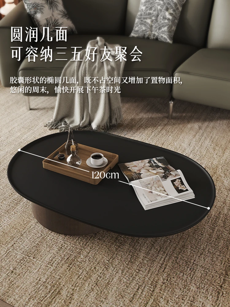 French Style Large and Small Coffee Table Home  Designer Living Room Simple Modern Special-Shaped Living Room Combination Table image 3