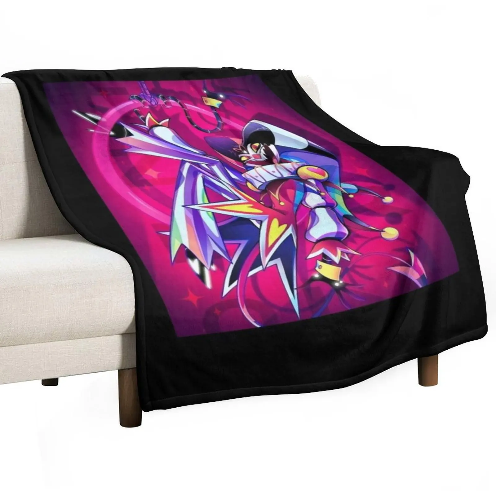 

Helluva Boss - Fizzarolli Throw Blanket Cozy Microfiber Throw Blanket for Home Bedroom