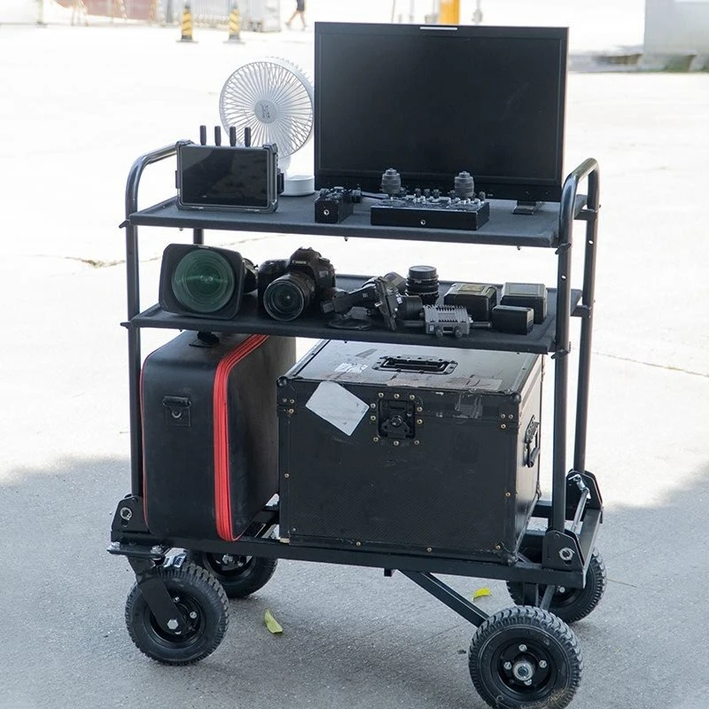 عربة مدير محمولة قابلة للسحب، عربة قابلة للطي، عربة تخزين طاقم معدات الأفلام والتلفزيون