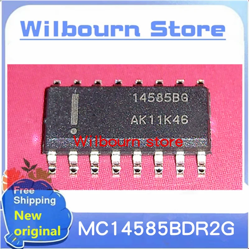 

100PCS/LOT 14585BG MC14585BDR2G MC14585BDR MC14585BD MC14585 SOP-16 100% New Original Spot stock