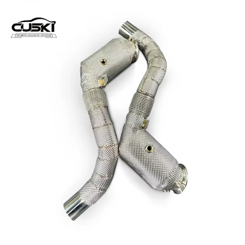 

Выхлопная труба премиум-класса для BMW X5/X6 F15 F16 4.4T 2013-2018 Высокопроизводительная изоляционная труба выхлопной трубы Многослойная выхлопная труба