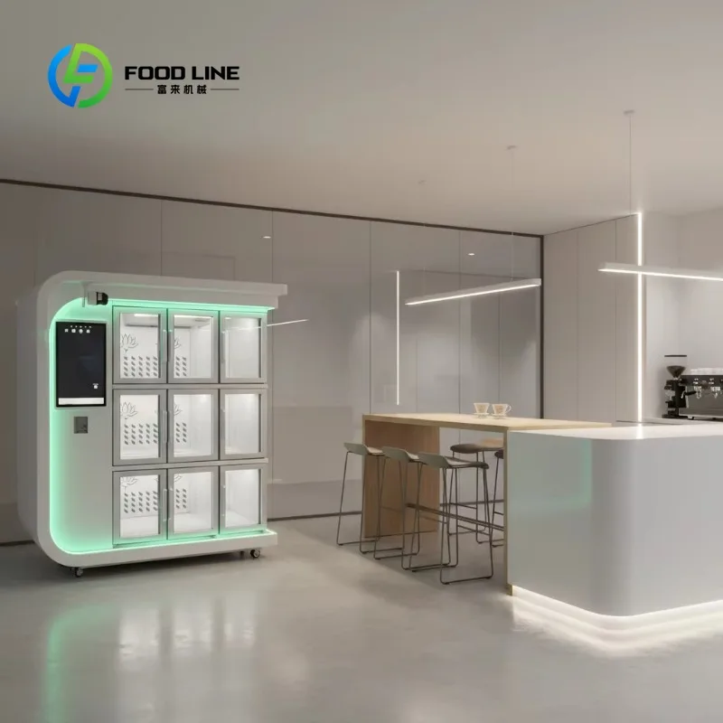 floral self‑service locker kiosk big compartment layout fresh bouquet unit for regional floral wholesale project buyers