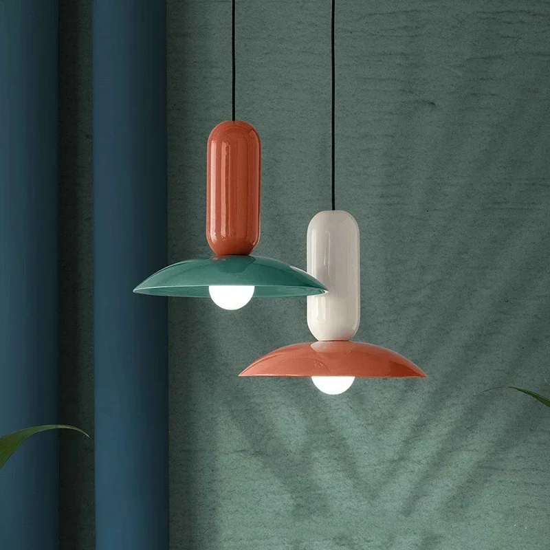 2025 Nordic Colorful Led Pendant Lamp Bauhaus Chandelier For Bedroom Cafe Kitchen Living Room Denmark Design Pendant Lights