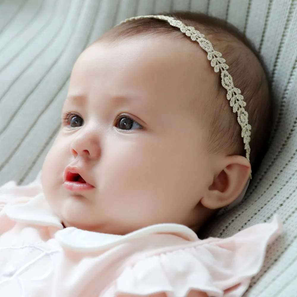 Macio bonito laço bandana coreano malha elástica turbante princesa guirlanda bebê bandana festa ao ar livre