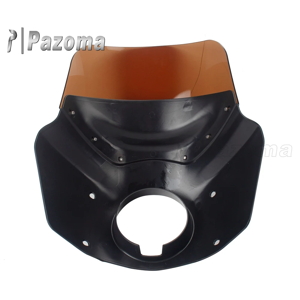 دراجة نارية رئيس مصباح الزجاج الأمامي هدية الجبهة رئيس الأسود هدية الدخان الزجاج الأمامي ل هارلي ديفيدسون دينا واسعة الإنزلاق FXDWG 2009