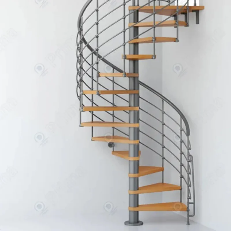 custom.Compact Footprint Stair Grand Design Stairs with Excellent Quality Railing Indoor Use