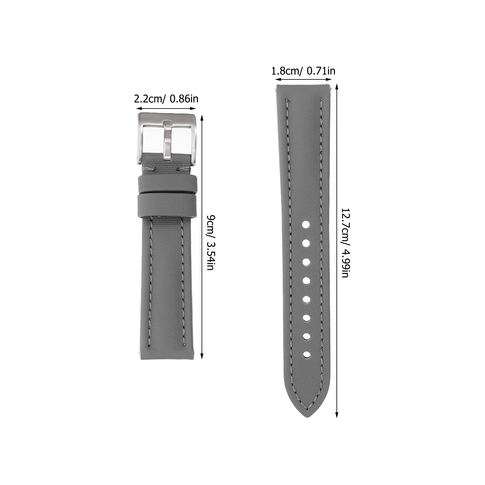 20Mm Universal Nylon Watch Band For Smartwatch Quick Release Adjustable Replacement Strap Two-Piece Woven Band For Men Women