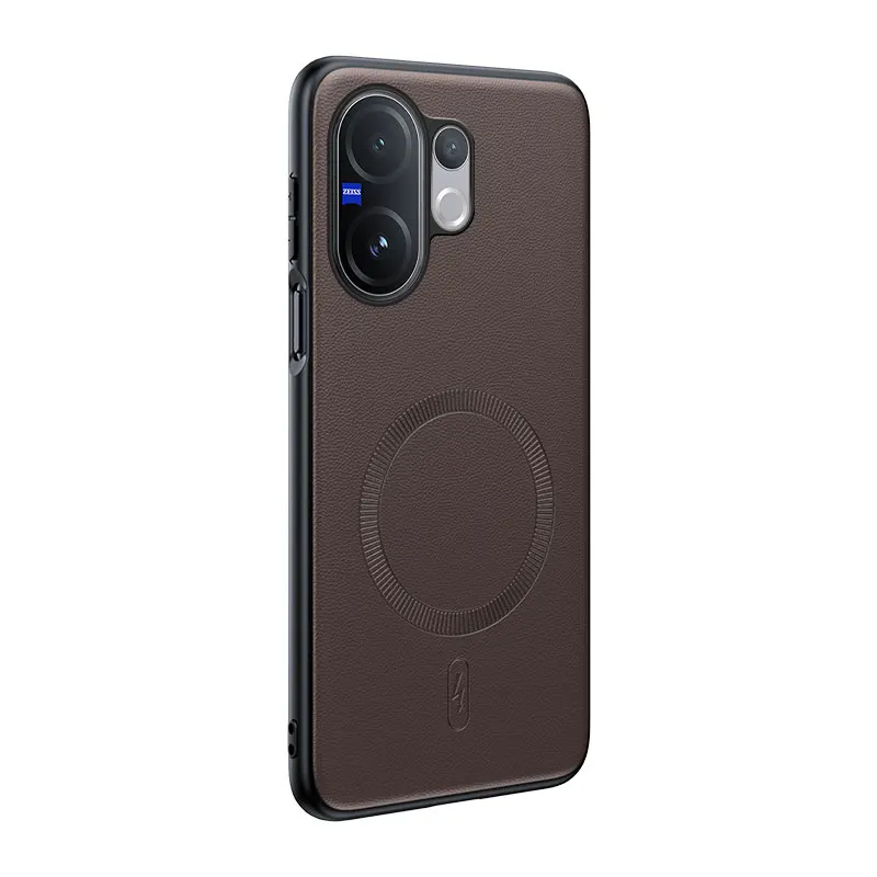 Für Vivo V60 5G: Magnetische Schutzhülle aus Leder, Anti-Fingerabdruck, rutschfest, aus PC+TPU. – Detail 4