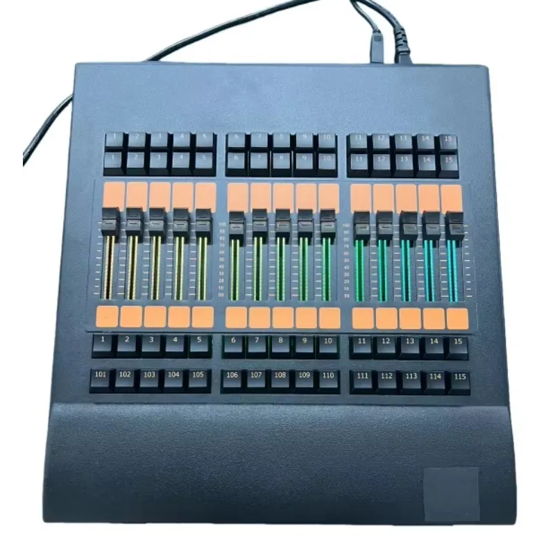 

Electric Push Rods Command Wing Dmx Light Console or Fader Wing Dj Controller With Flight case