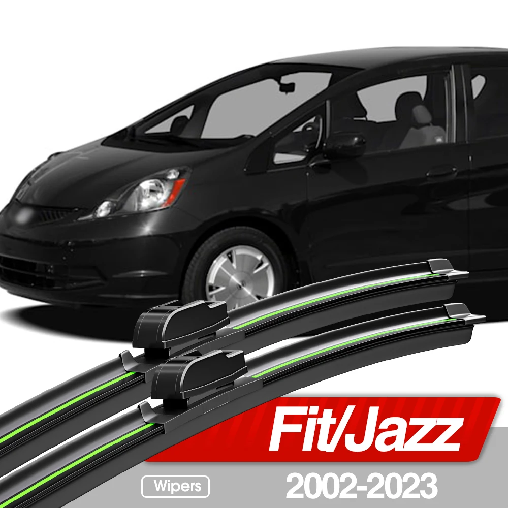 For Honda Fit Jazz 2002-2023 Front Windshield Wiper Blades 2pcs Windscreen Window Accessories 2003 2007 2013 2015 2017 2018 2020