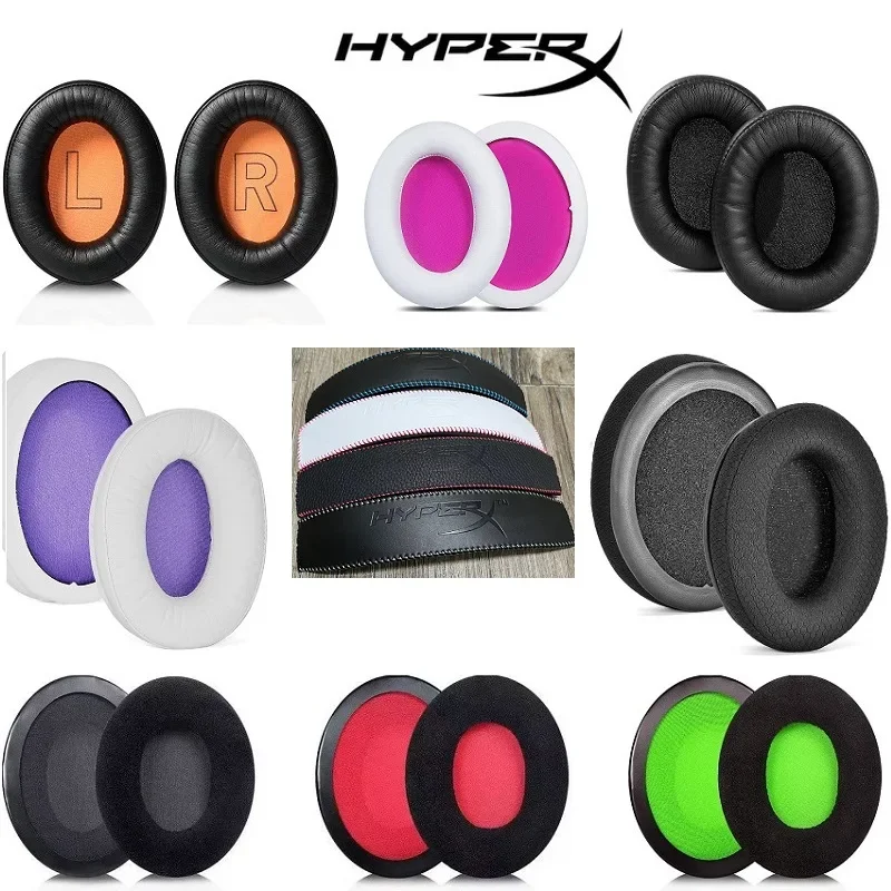 عصابة رأس بديلة لـ HyperX Cloud II، Core، Silver، Could Alpha، Cloud MIX، Fly S، Stinger Heaphones أجزاء إصلاح ناعمة من البولي يوريثان