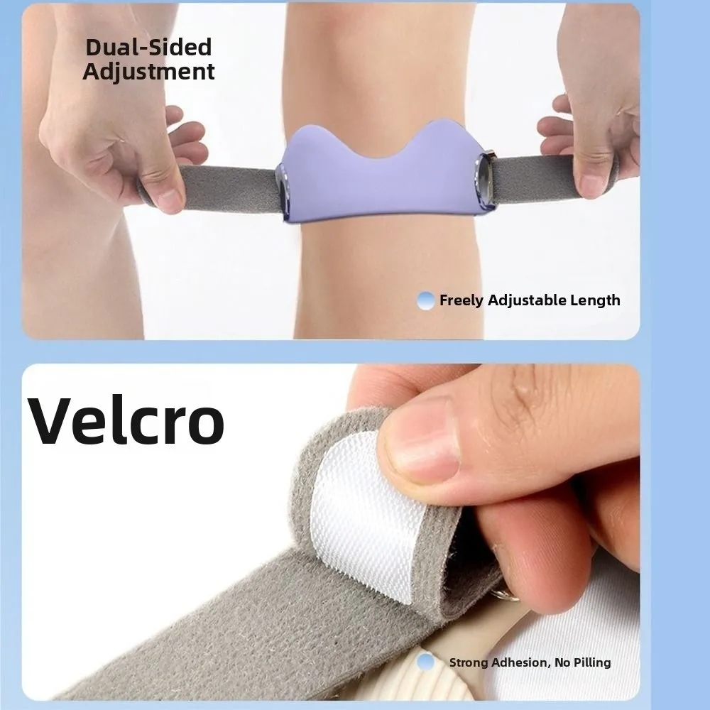 Silicone Knee Brace Breathable Air Cushion Patella Knee Strap Absorbing Prevent Anti-Slip Patella Stabilizer Sports