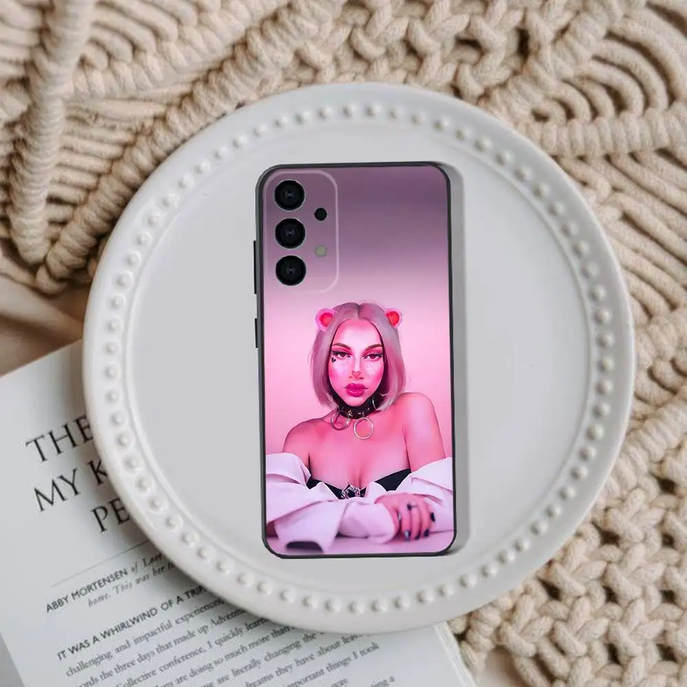 Funda de teléfono O-Omar Courtz Primera Musa para Samsung Galaxy A73,31,32,72,41,53,52,71,22,5G,Note,J7,8,9 funda negra suave