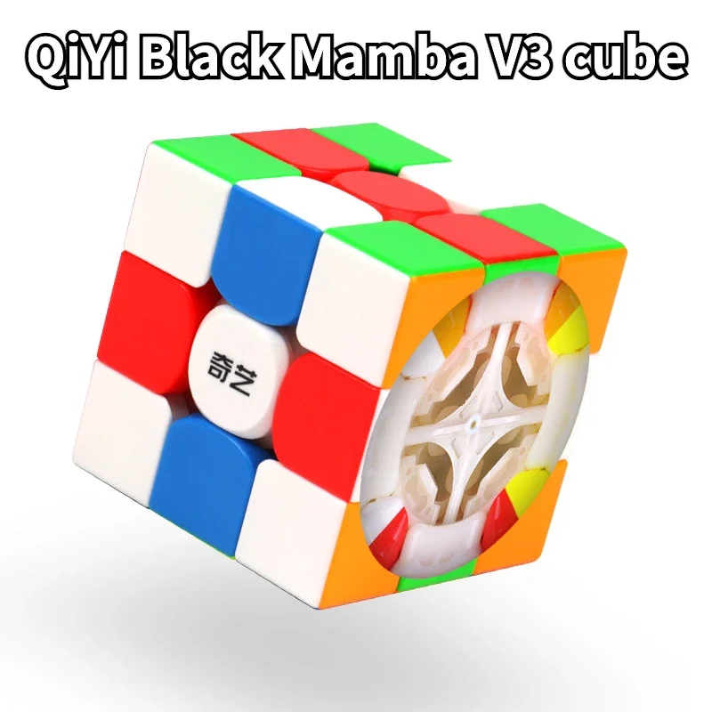 Socube QiYi Black Mamba V3 3x3 Magic Cube Fast Play Мини-кубическая развивающая игрушка для детей и взрослых Пластиковый куб-...