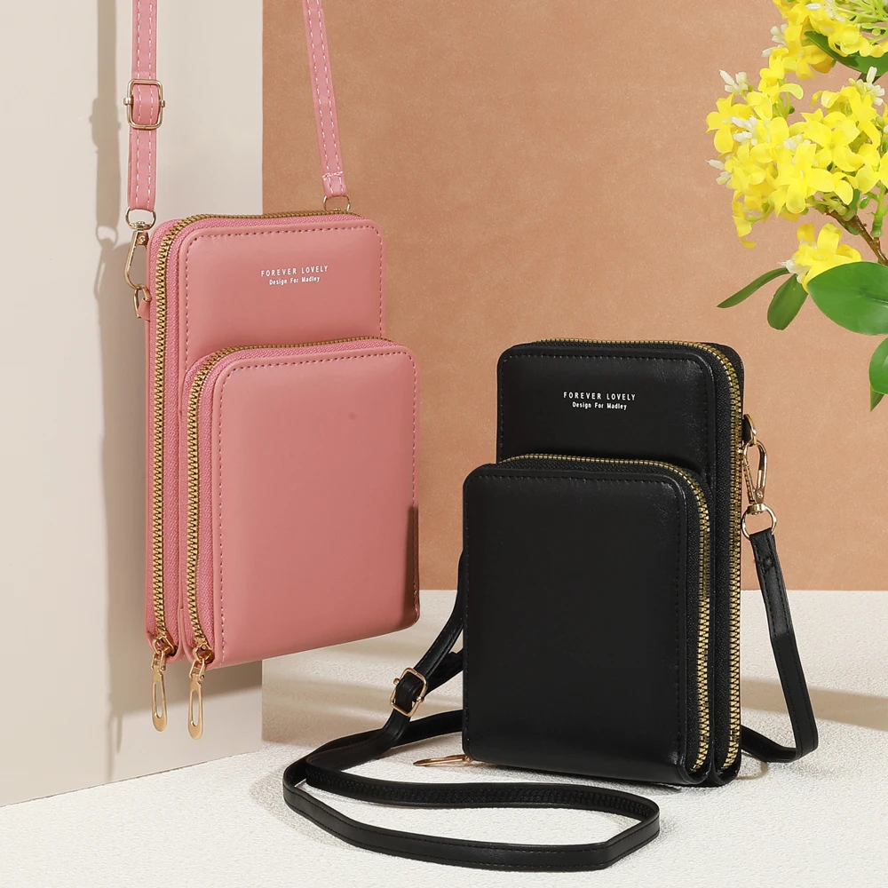 Elegant Fashion Phone Wallet for Women Slim Compact Secure Design for Travel Essential Fits Phone Large Bills Cards Small Make