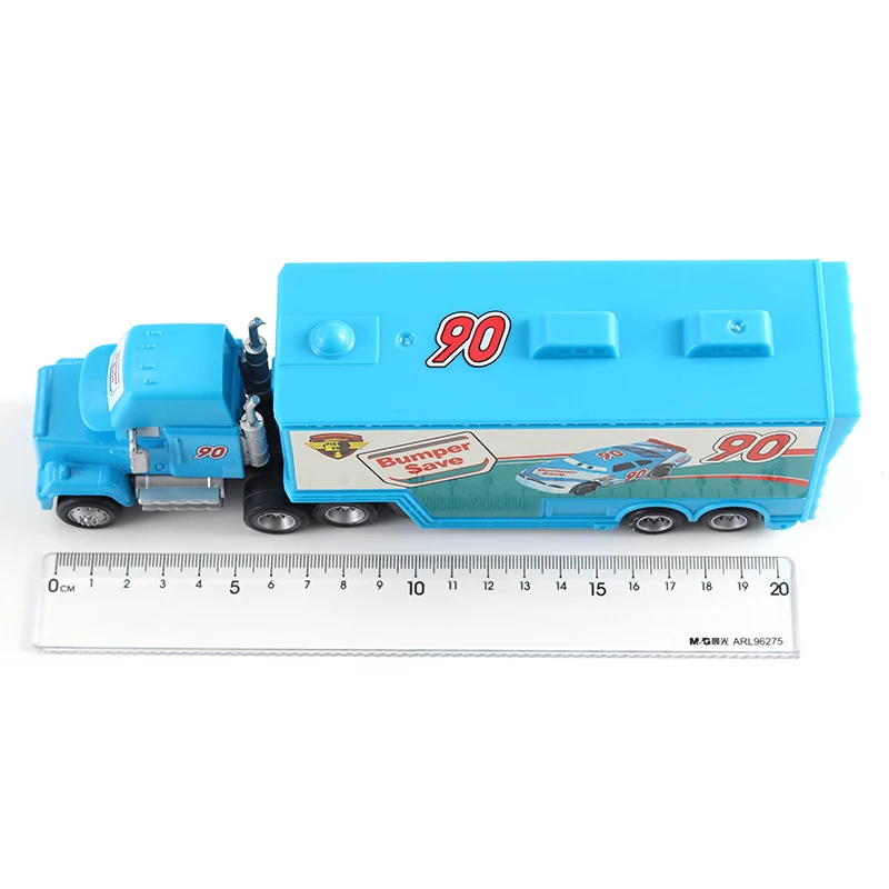 Disney Pixar Cars Trucks With Car Mack Truck Lightning McQueen Racing Toy 1/55 Ratio Die Casting Ramirez Model Children\'s Gifts