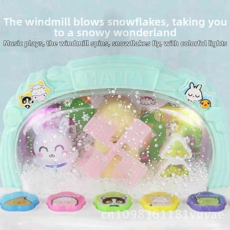 ของเล่นเปียโนจิ๋ว Jiazhi Snowflake Puzzle สำหรับเด็ก ของเล่นเสริมพัฒนาการเด็กเล็ก เด็กชาย เด็กหญิง คีย์บอร์ดพลาสติก เครื่องดนตรีอิเล็กทรอนิกส์