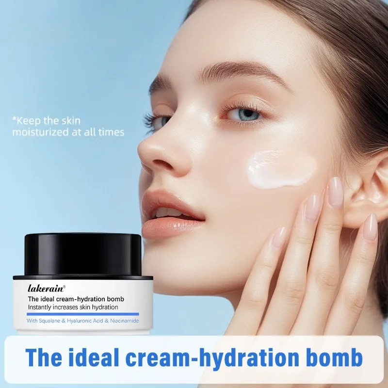 The ideal cream-hydration Cream Instantly in creases skin hydration With Squalane Hyaluronic Acid Niacinamide Facial moisturizer