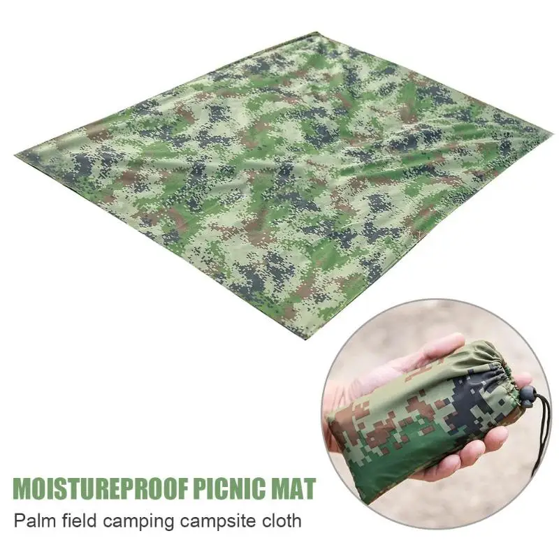 

Outdoor Pocket Picnic Camping Waterproof Moisture Mat Camping Supplies Equipment Camouflage Beach Blanket Folding Cover Bedding