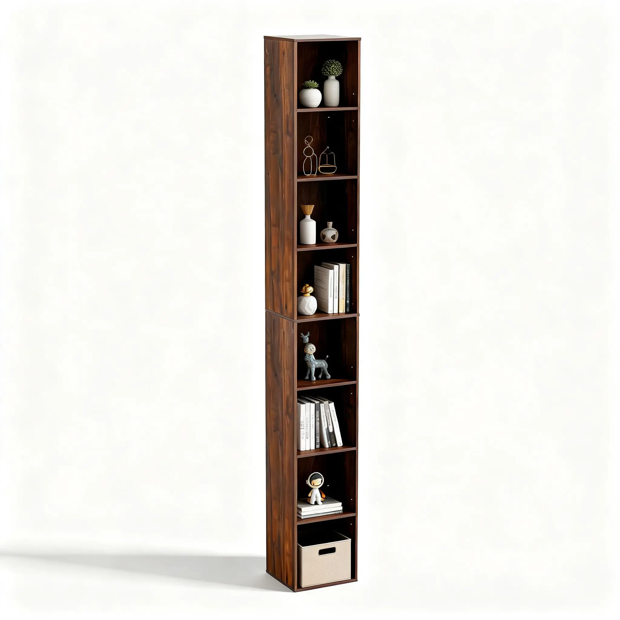 

6-Tier Modern Cube Shelf Freestanding Bookcase Storage Organizer For Living Room Bedroom Home Office