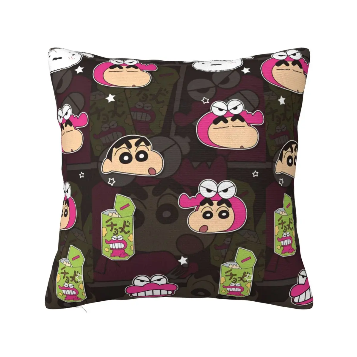 

Cute Crayon Shin-chan Chocobi Cookie Pillowcase Printing Polyester Cushion Cover Japanese Anime Throw Pillow Case Cover Home