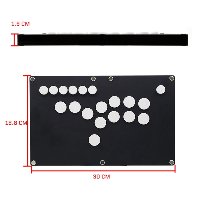 Hitbox Arcade Joystick Game Controller, DIY, todos os botões, vara de luta, PS4, PS5, PC, USB, Hot-Swap, cereja MX