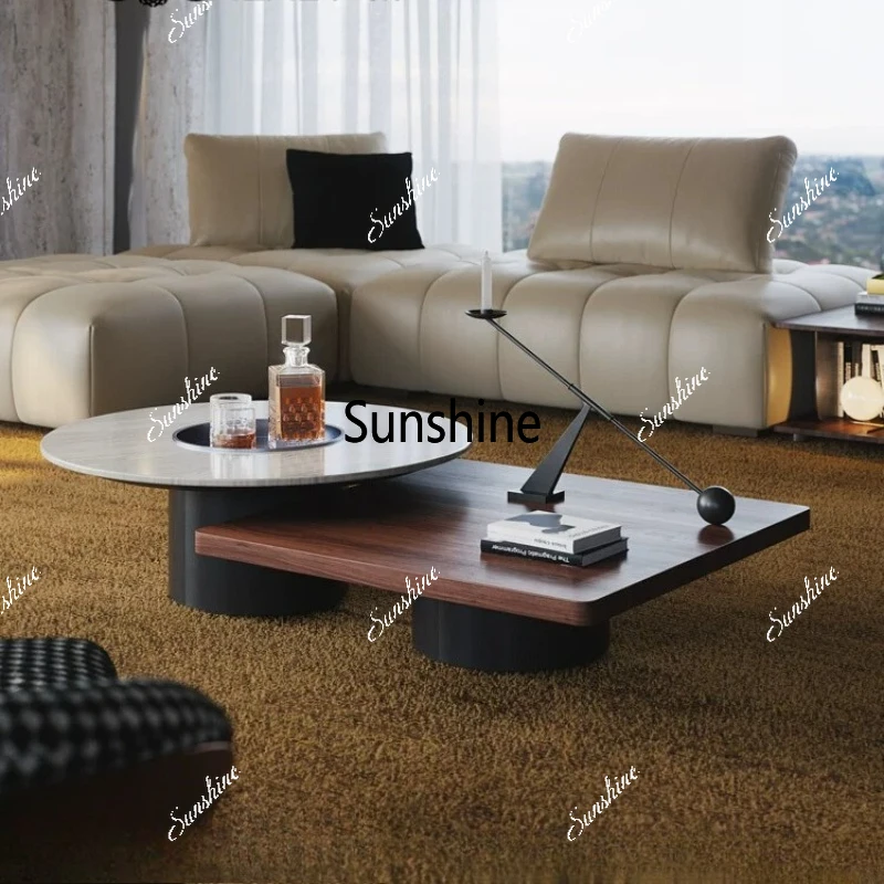 

Italian minimalist marble coffee table, antique small apartment coffee table in the living room