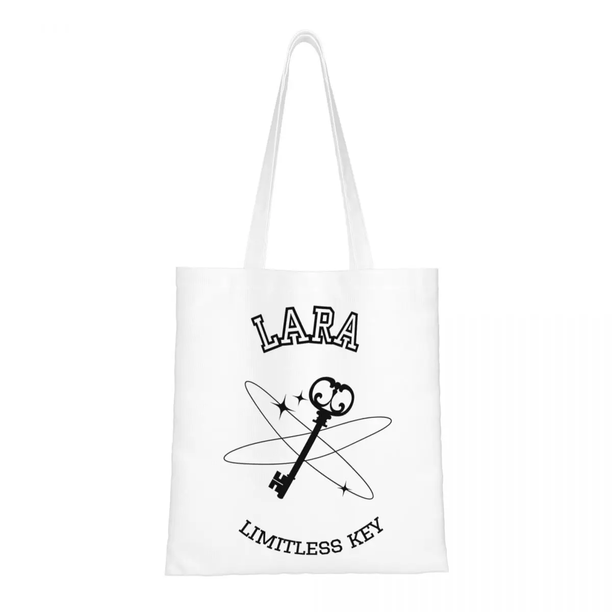 

KATSEYE Lara Limitless Key DREAM CHARM Холщовая большая сумка Модная большая вместительная продуктовая сумка для школьных сумок унисекс