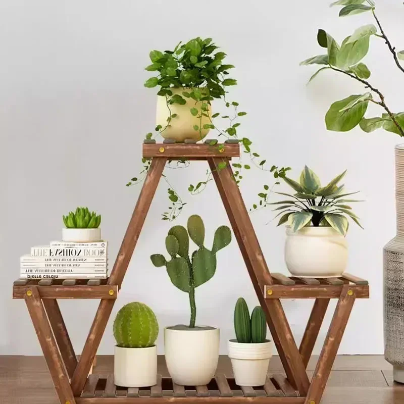 Shelf Universal Plant Shelf Rack Tiered Luxury Wheels Bamboo Plant Shelf Rack Indoor Adjustable Bitki Raflar Garden Furniture