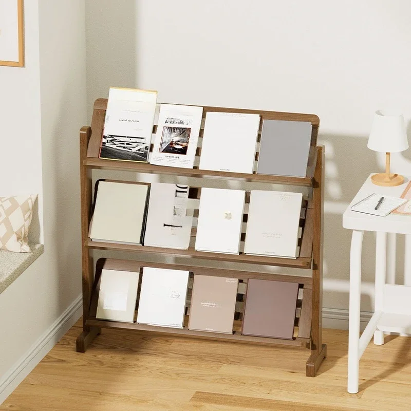 

CSJC Книжная полка от пола до потолка Полка для газет Учебная многослойная полка Гостиная Ультратонкая полка для хранения журналов Офис