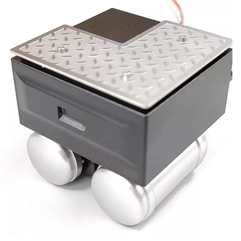 La scatola batteria in metallo può installare il servo per 1/14 Tamiya RC camion rimorchio ribaltabile per Scania R470 R620 per Benz Actros LESU parte fai da te