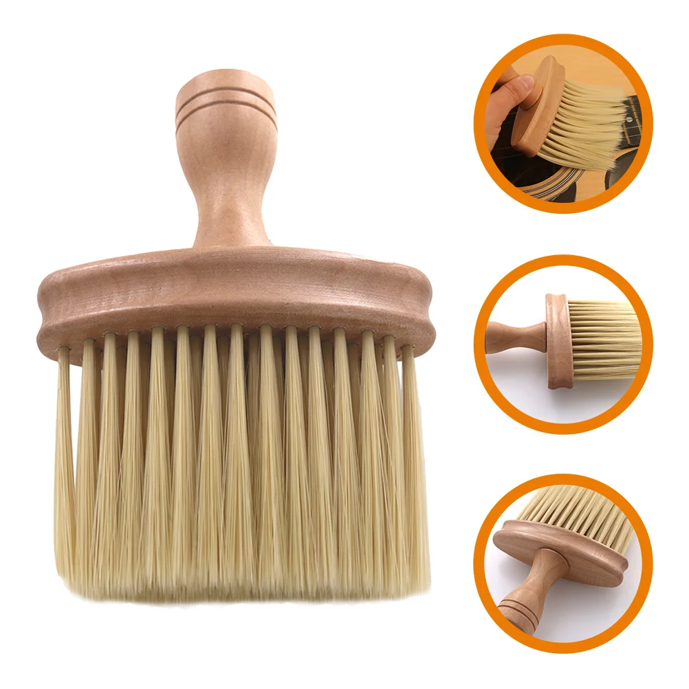 Violin Guitar Piano Drum Ukulele Universal Wooden Brush Guitars Cleaner Tool for Musical Instrument Nylon Cleaning Supply